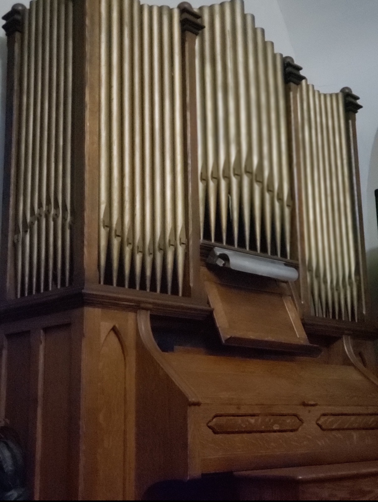 Historic organ inside the church
